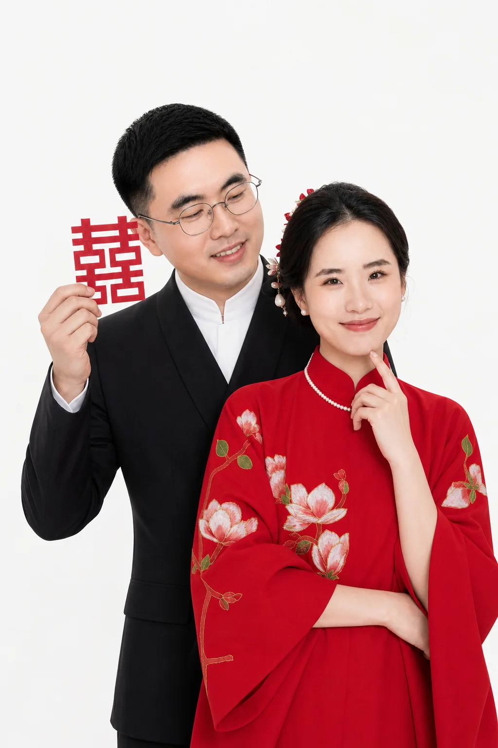 复古中式婚纱照